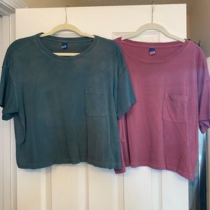 Old Navy oversized crop tee